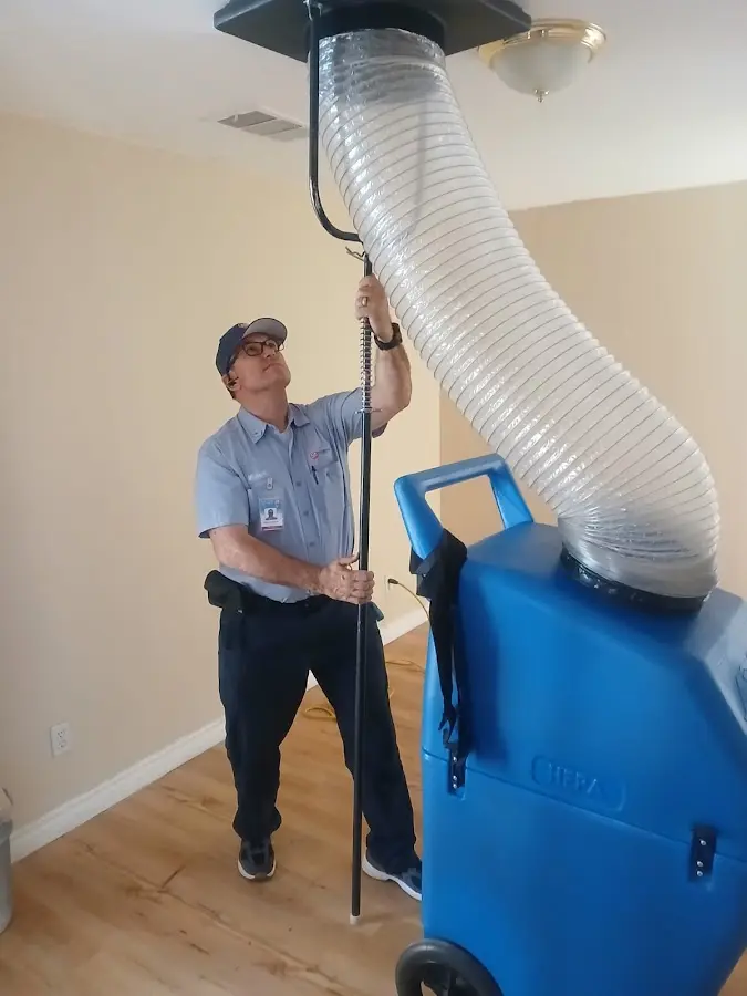 HVAC Installation technician using HEPA equipment in Ocean City